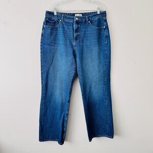 Loft The Slouchy Boyfriend Blue Jeans Women’s Size 14